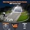 LEPOWER Battery Powered LED Flood Light Outdoor,1500LM Motion Sensor Security Lights, IP65 Waterproof,Wireless Flood Light Battery Operated,3 Head Motion Detector Light for Garage,Yard,Porch(White)