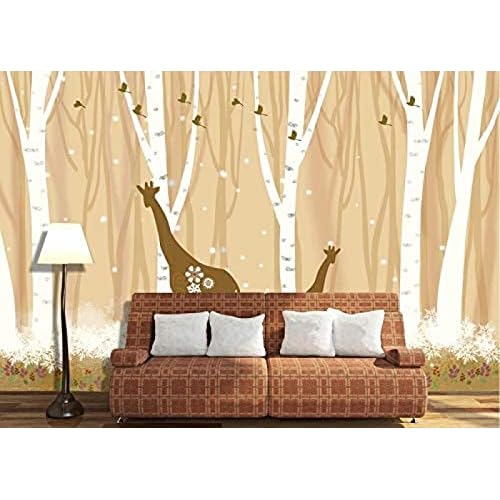 XHXI 3D Wallpaper Vogel Giraffe Wallpaper Schöne Schlafzimmer Küche Wallpaper Wohnzimmer fototapete 3d Tapete effekt Vlies wandbild Schlafzimmer-200cm×140cm