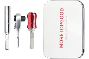 2-in-1 EDC Ratchet Wrench Screwdriver that fits with Flat Bit System. With...