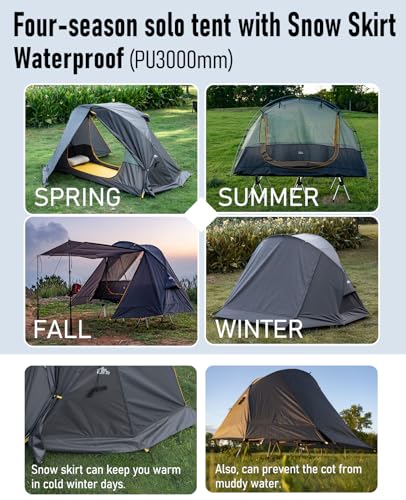 iClimb Ultralight Carpa Solo 4 Estaciones y Silla Plegable miniatura 5