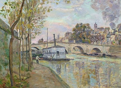 Art Mural la Seine à Paris Guillaumin Grand Poster Graffiti Moderne pour Mur