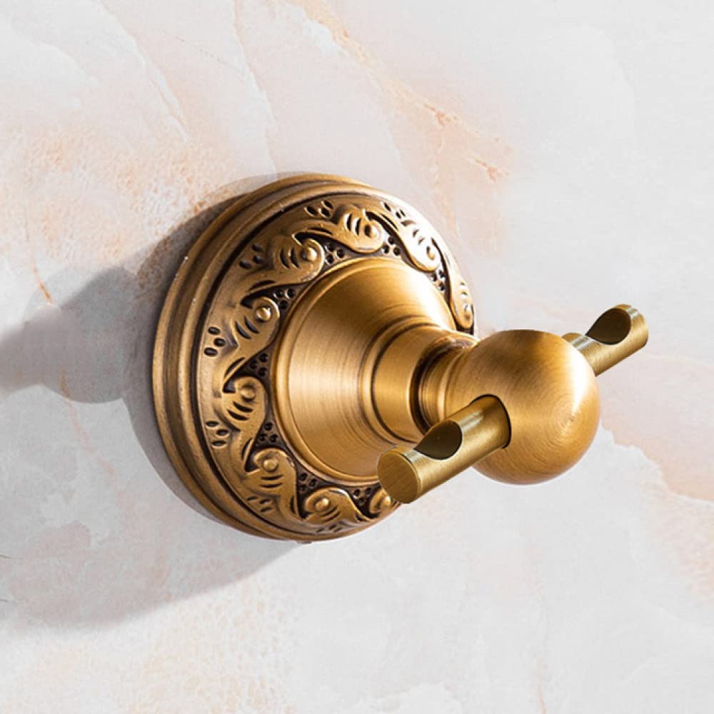 Gancho para bata y accesorios de baño de latón antiguo de aluminio juego completo