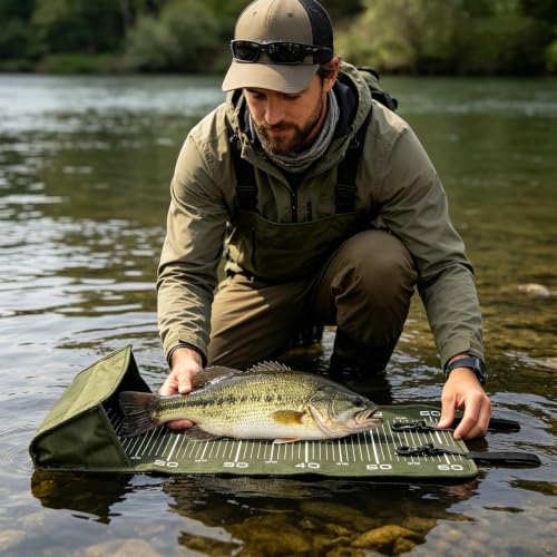Almohadilla de aterrizaje de peces para lubina y trucha en jornadas de pesca desde muelle 3