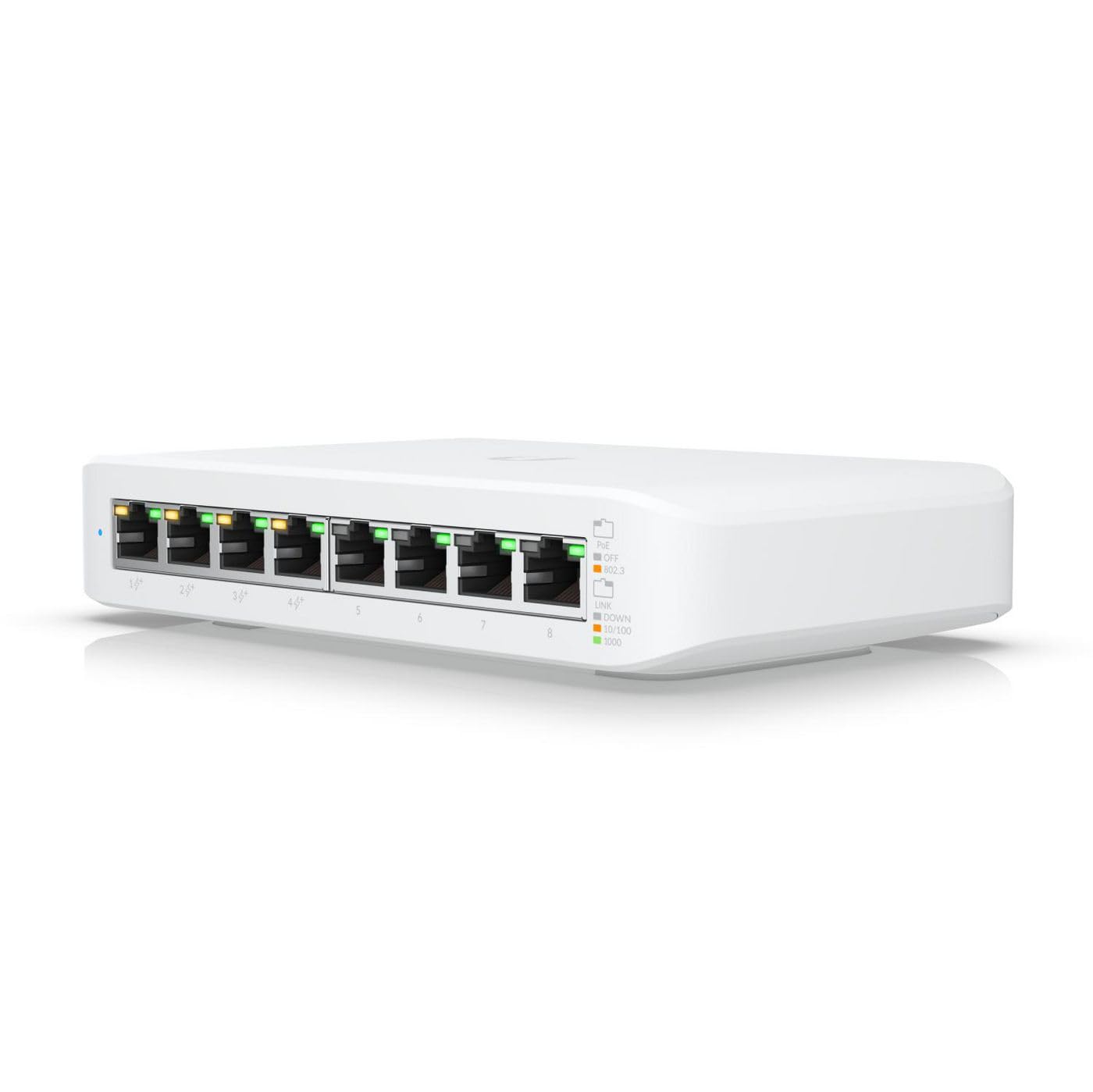 Ubiquiti Lite 8 Poe Gestito L2 Gigabit Ethernet [10/100/1000] Supporto Power Over Ethernet [poe] Bianco (unifi Switch Lite 8 Poe Unifi - Warranty: 24