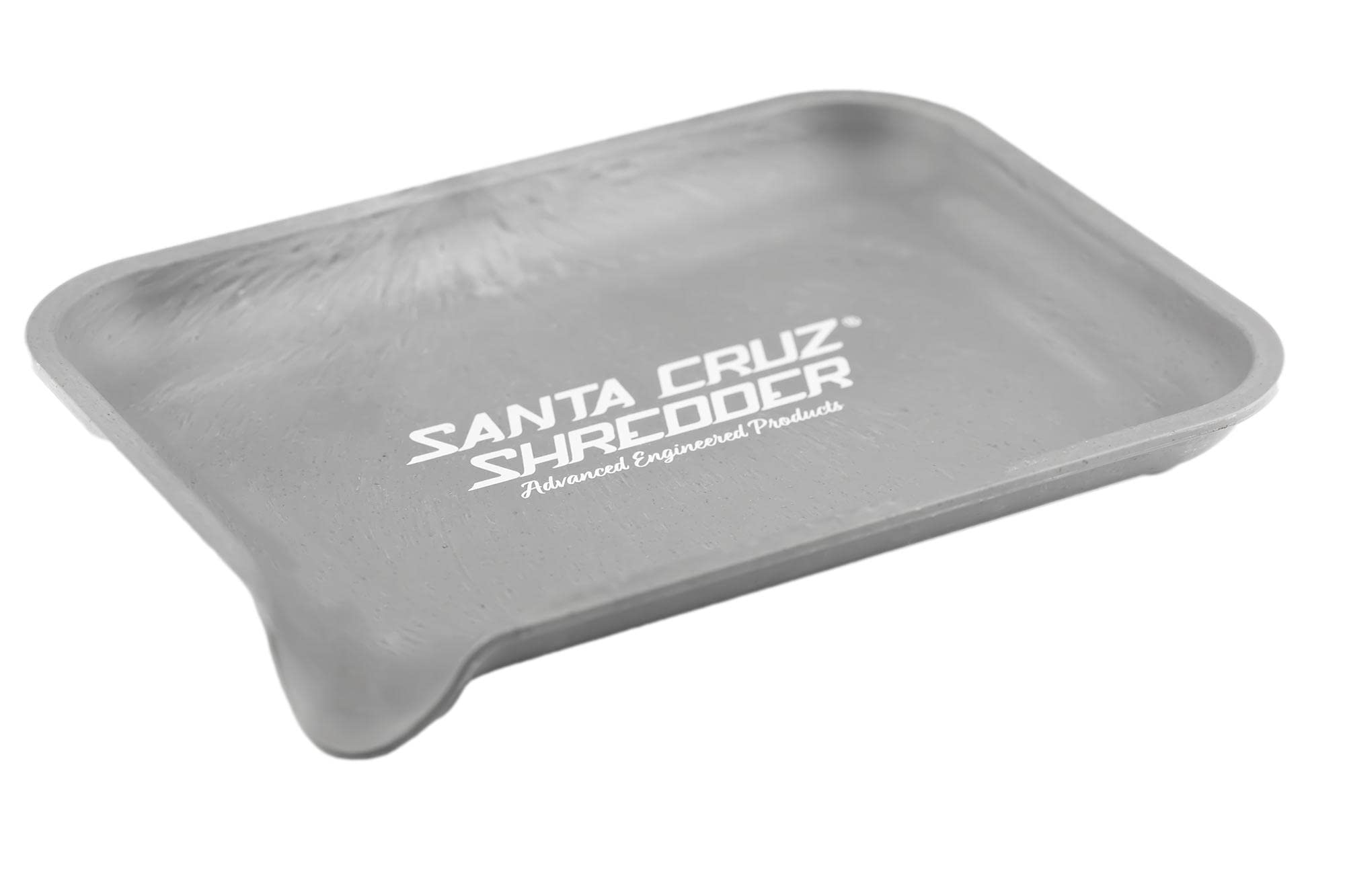 Santa Cruz Shredder Tray With Spout For Easy Filling Smooth Rounded Edges - Small (Grey)