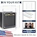 PENNZONI Amp Shield, Amp Acrylic Shield, Guitar Amp Shield, Clear Acrylic Panel Amp Shield with Plastic Hinges (3 Panels, 3ft x 4ft)