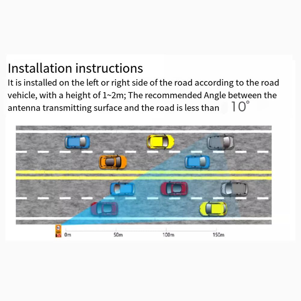 LD2415H Radarmodul 24G Millimeterwellen-Fahrzeuggeschwindigkeitsrückmeldung Langstrecken-Geschwindigkeitssensor Serielles Kommunikationsmodul