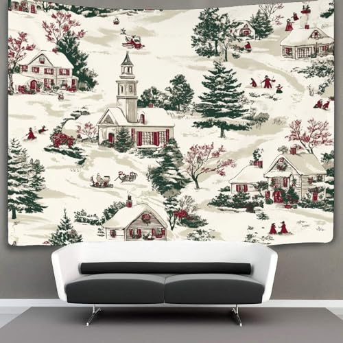 Tenture murale de Noël pour transformer votre chambre en chalet d'hiver