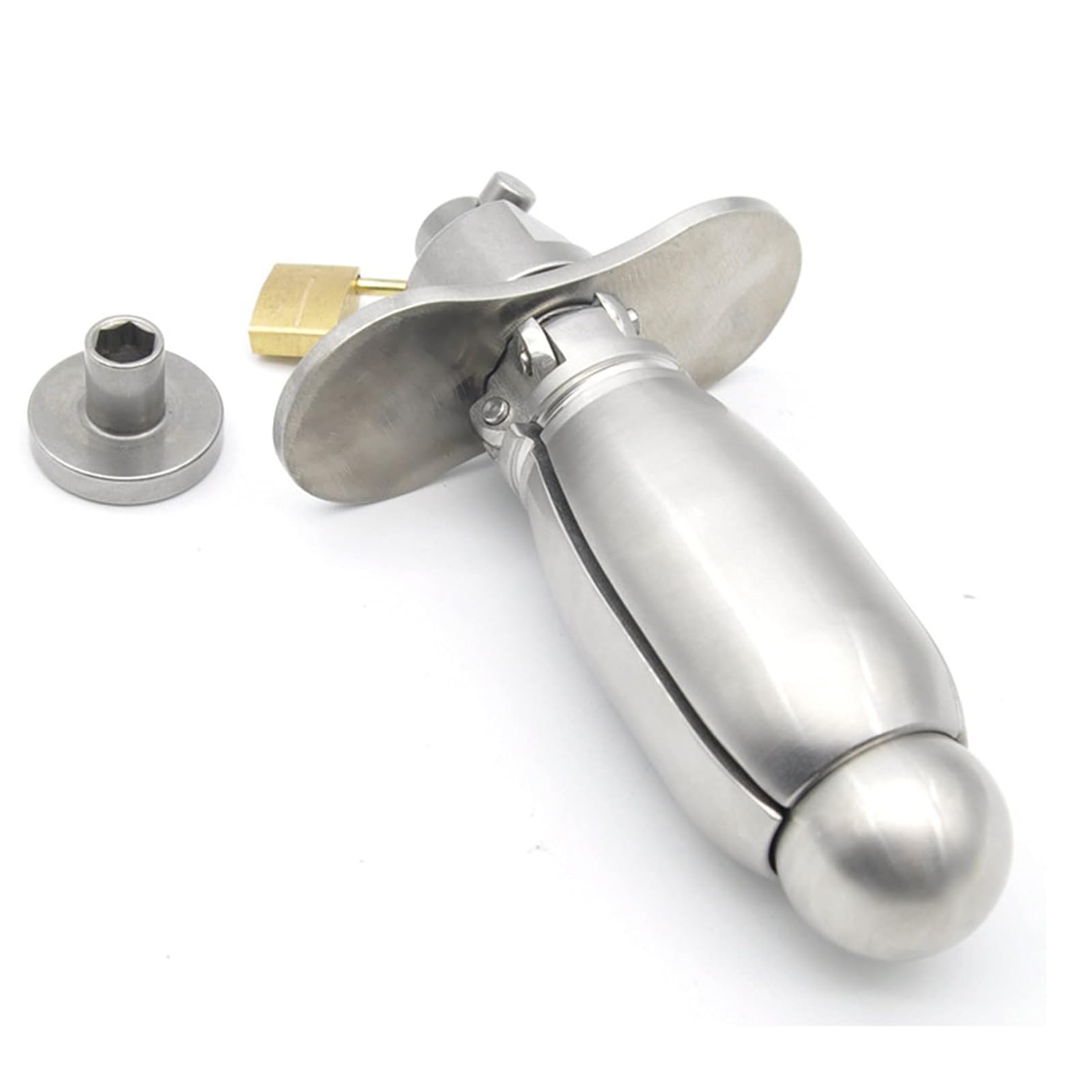 Plug Anale Regolabile Butt Plug in Metallo Blocco di Castità Ano Espansione SM Gioco Plug Anale Pesante in Acciaio Inossidabile Dilatatore Ano Fisting BDSM Giocattoli Sessuali