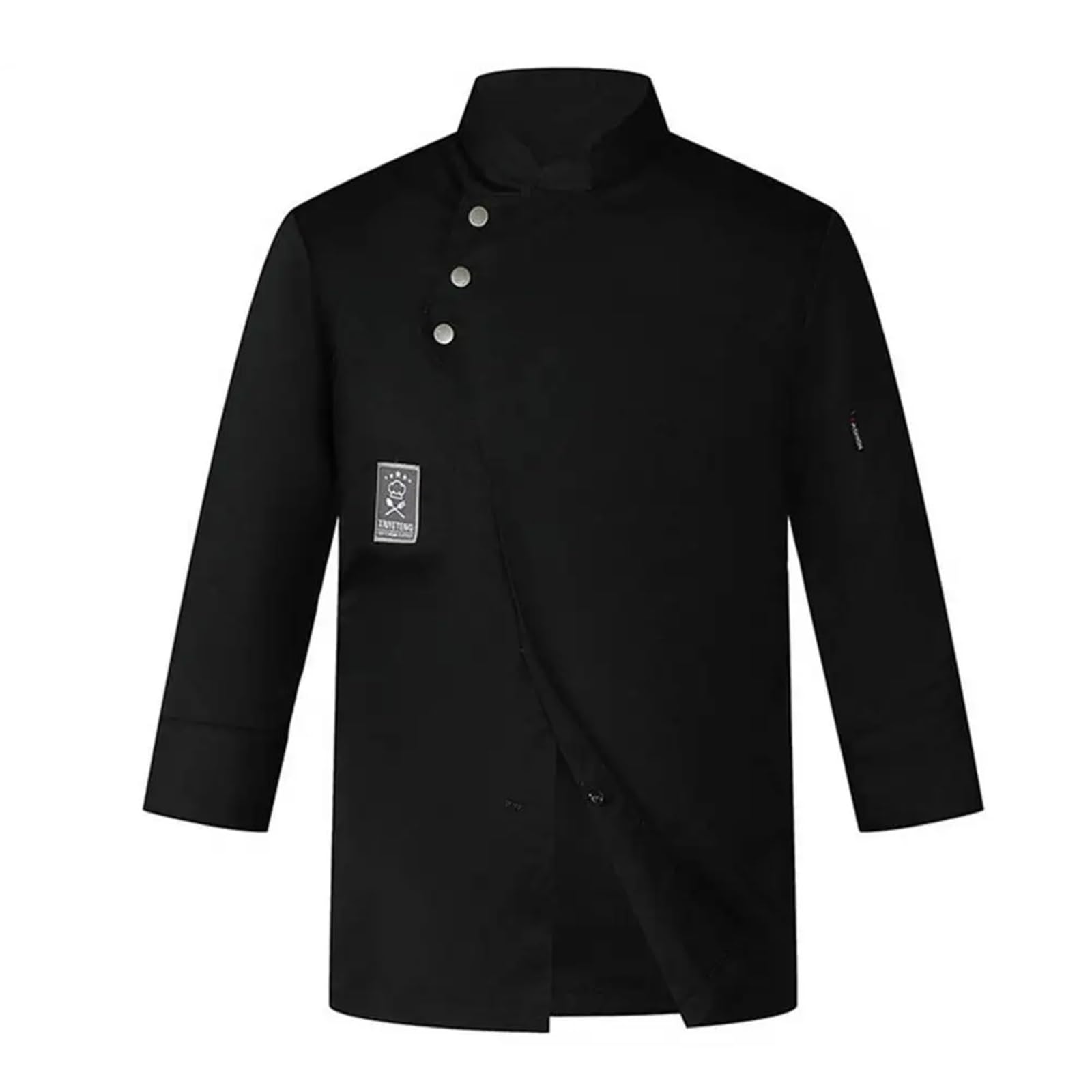 Divisa da Cuoco, Unisex, da Donna e da Uomo, Giacca da Cuoco Professionale, Uniforme da Cuoco, Camicia a Doppio Petto a Maniche Lunghe, Uniforme da Cucina