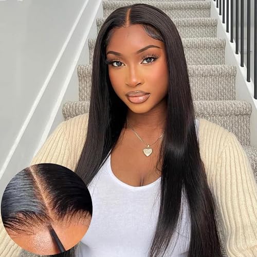 Perruque cheveux humain pre-cut lace d'origine brésilienne 18 pouces straight