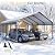 Aoxun 20x20 Metal Carport, Heavy Duty Car Garage with Galvanized Roof, Reinforced Frame, Car Tent Garage Shelter for Car, Pickup, Truck, Boat