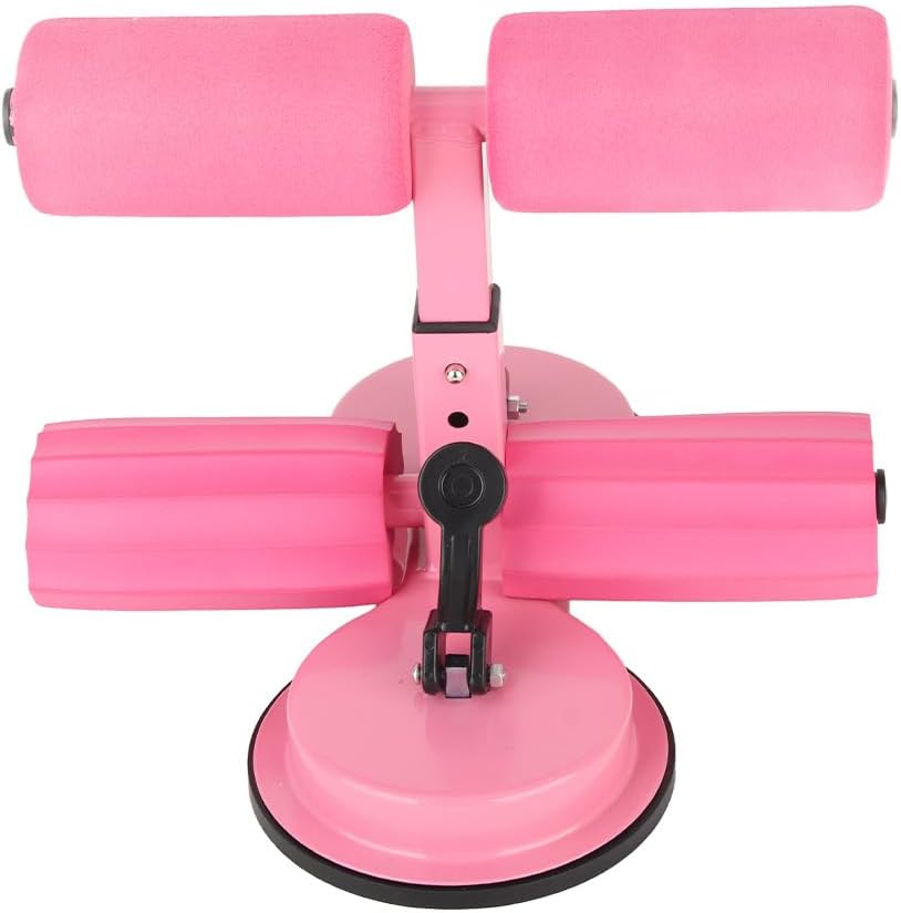 Sit Up Bar, Thickened Support Rod with Upgraded Double Suction Cup, Adjustable Height for Ab Exercises and Full Body Workout, Portable Sit Up Assistant Device for Home