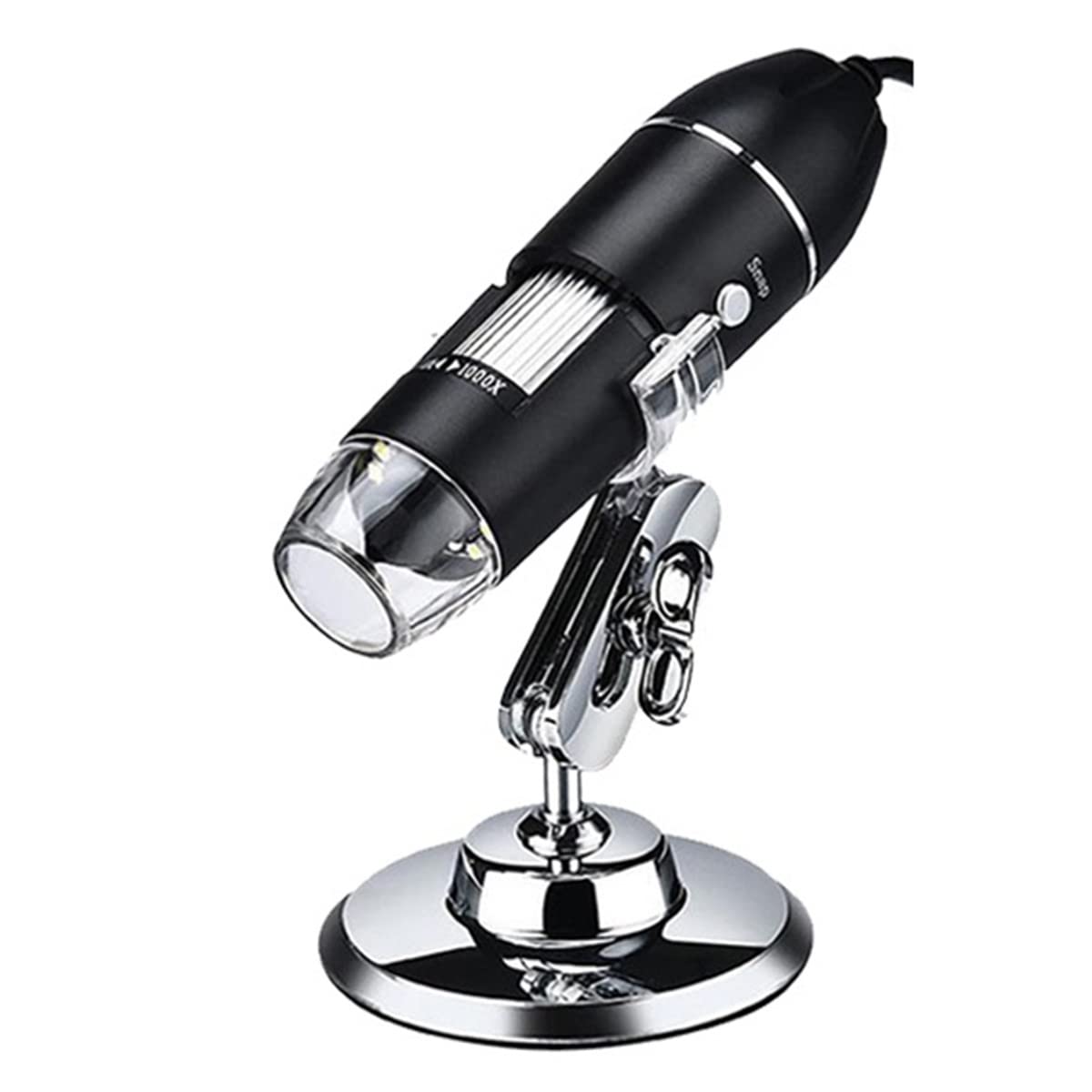 asdchZen Accessories Kit Slide Preparation Camer 1600X Usb Microscope Electronic Microscope Camera 8 Led Magnifier With Stand Microscope Accessories