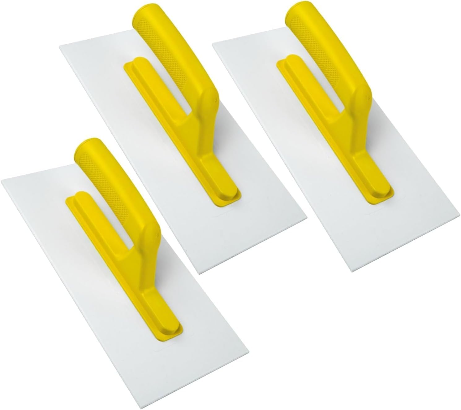 4er Set Profi Kunststoff-Reibebrett 280 x 140 mm (11 Zoll) – 3 mm ABS-Reibebretter für mineralischen Putz, Acrylputz und Strukturputz, Glättbrett mit ergonomischem Griff