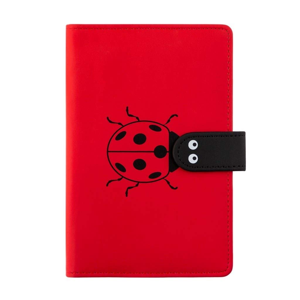 Notebooks Faux Leather Journal Notebook Study Diary Notepad Beautiful Cute Stationery Gift Red Color Writing Notebooks (Color : Red)