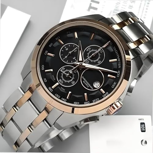 Image of AMERICANVIBER Affordable Men's Wrist Watch Under 499 |Men Watch | Classic Round Dial | Quartz Movement | Stainless Steel Belt | Lightweight & Durable Design | Analog Display | Trendy Party & Office Wear