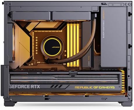 Jonsbo D32 PRO Bilgisayar Kasası, Siyah – Kompakt mATX Kılıf, Arka Bağlantı Desteği, Temperli Cam, Toz Filtreleri ve Yüksek Kaliteli Soğutma - Görsel 3