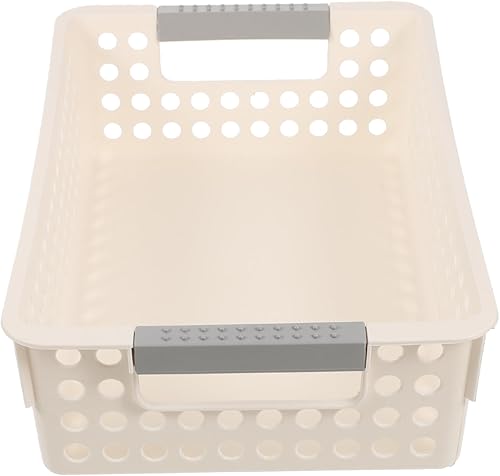 Miniatura 9 de DOITOOL 2 cestas de almacenamiento de plástico para niños y niñas, suministros de oficina, artículos para el hogar, diseño ventilado para una fácil