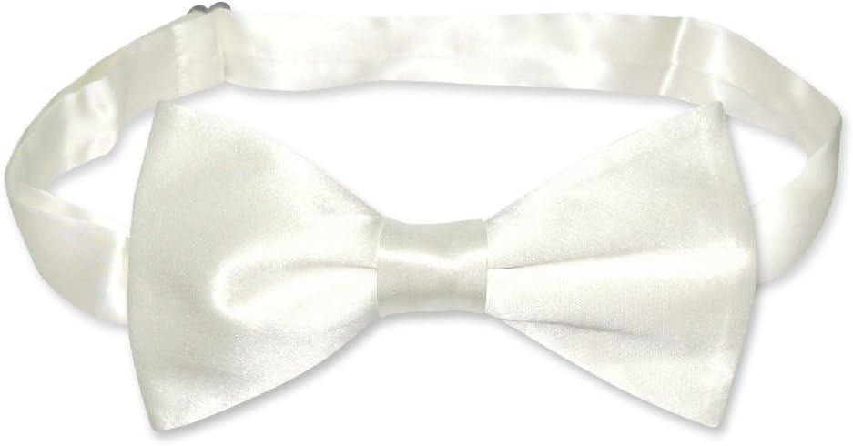 Biagio Men's SILK Dress Vest & Bow Tie OFF-WHITE IVORY Color BowTie Set
