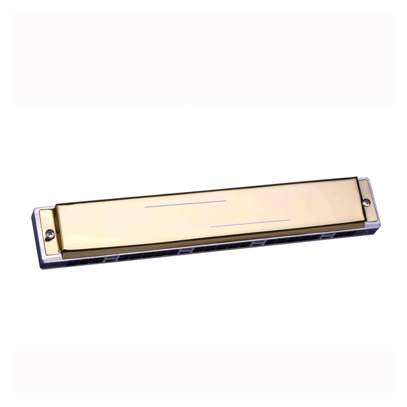 Mundharmonika 24-Loch polyphone C-Mundharmonika für Anfänger(Gold)
