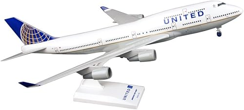 Daron Skymarks United 747-400 Post Co Merge Model Kit con engranaje escala 1200 color blanco Daron Skymarks United 747-400 Post Co Merge Model Kit con engranaje escala 1200 color blanco
