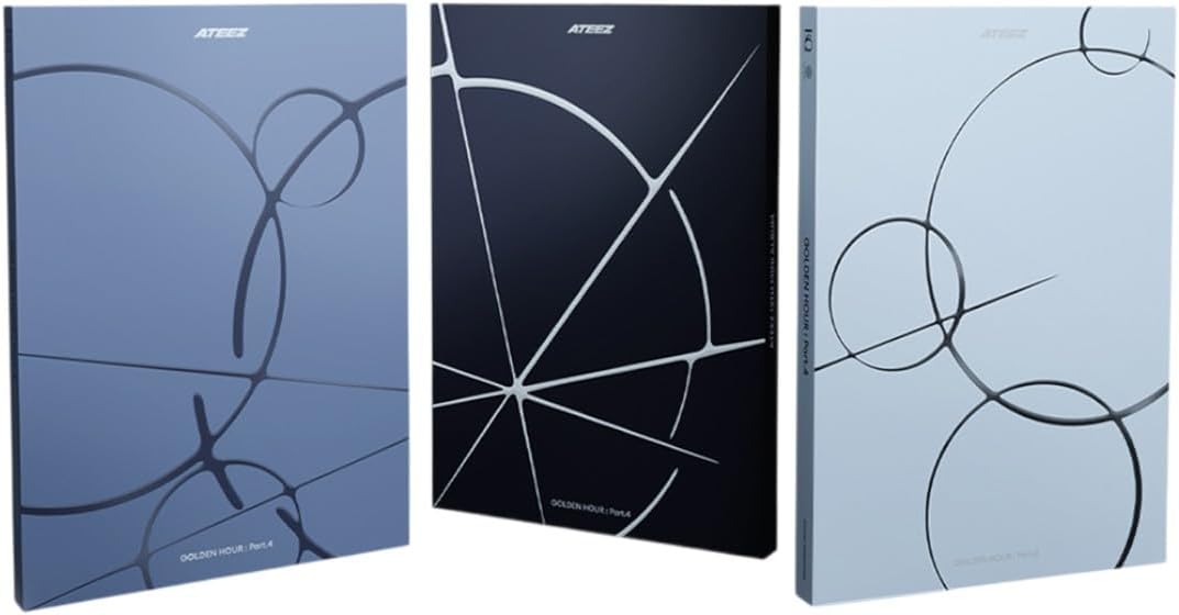 A'TEEZ 13th Mini Album [GOLDEN HOUR Part.4] Photobook (3 Set Ver + Photocards)