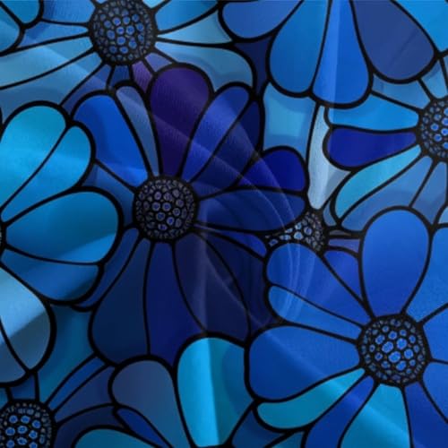 Housse de couette fleurs anti-plis en microfibre douce pour lit simple - 7