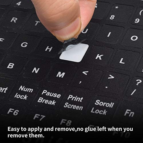 Universal Replacement English Keyboard Stickers, Full Set Of Us Replacement Keyboard Stickers For Pc Computer Laptop Desktop (English) #TOP2