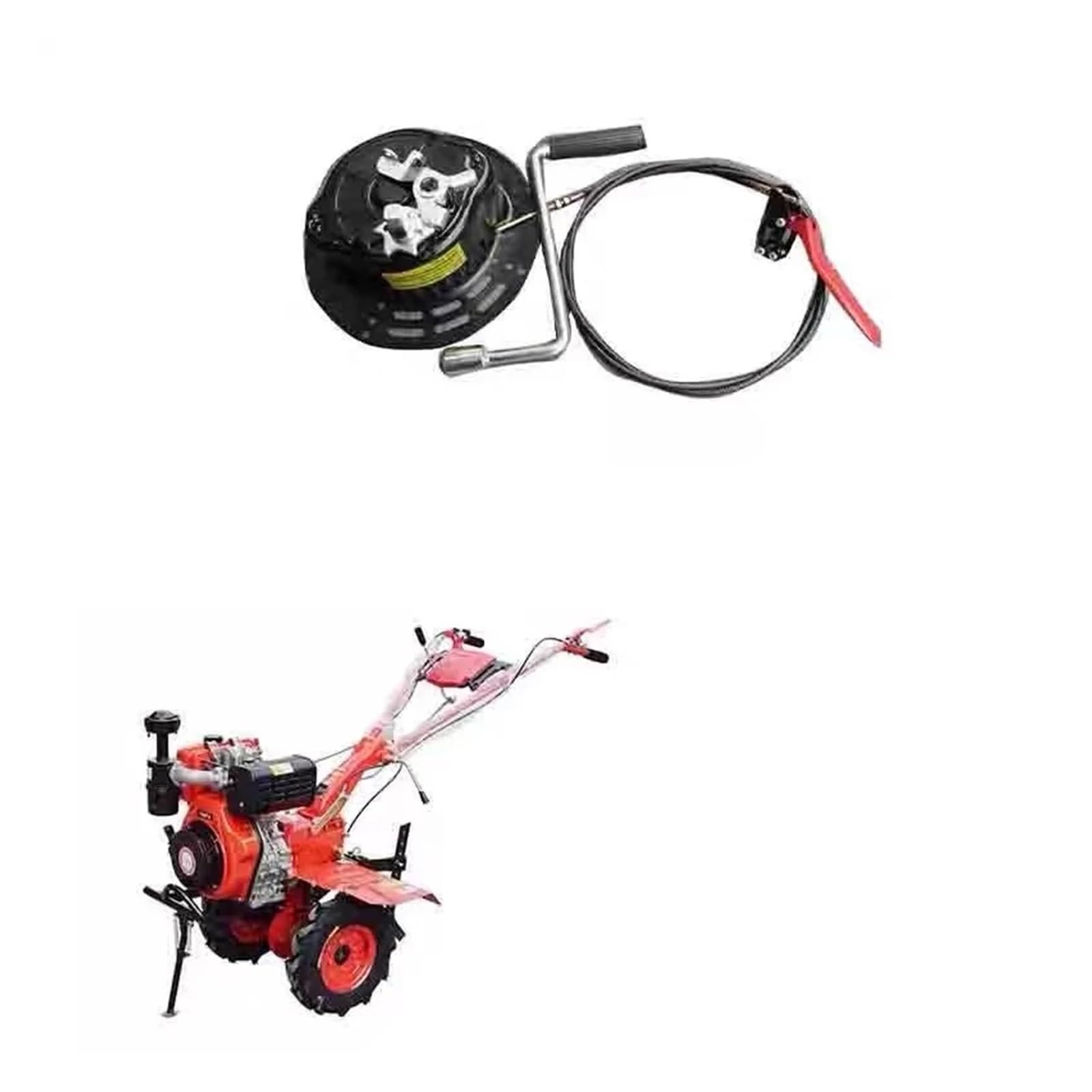Mini Tillage Machine Hand-Cranked Pull-Free Start 173F178F186F188 Pull Plate Vertical Air-Cooled Diesel Engine Starter