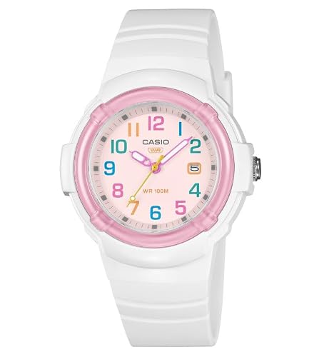 Casio LX-800H-7A1VCF Pop Inspired Analog Watch - White/Pink