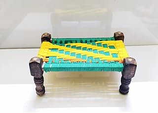 /Laddu Gopal Wooden Bed Cum Khat / Laddu Gopal Charpai (Multicolour) (Size 2no) RK_1013