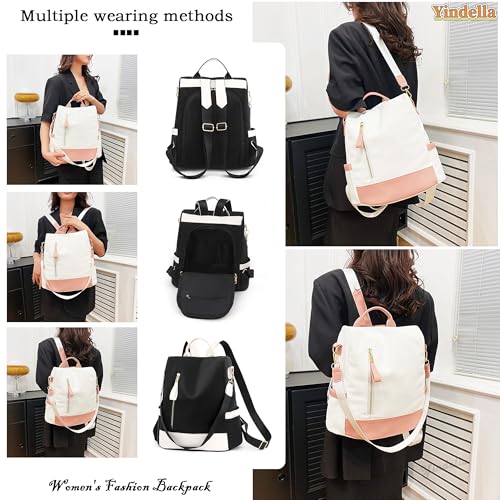 Image of Yindella Stylish Backpack with Artistic Embossed Design, Spacious Multi-Compartment, Adjustable Straps, and Premium Pu Leather Material - Ideal for Women & Teens (Black)