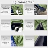 Uniwersalny namiot samochodowy na tylną klapę SUV-a, z moskitierą wodoodporny i odporny na deszcz UV namiot tylny z drążkiem podtrzymującym, akcesoria w zestawie, odpowiedni na kemping i przygody na