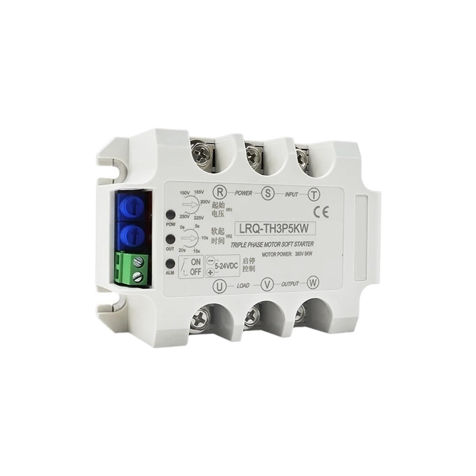 Démarreur progressif de Moteur triphasé/monophasé, Module de démarrage Lent, Relais à Semi-conducteurs, décompression et contrôleur abaisseur(Single 4KW Module)