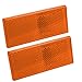 Blazer B178SAW Rectangular Stick-On Reflector, Amber, 2 Pack
