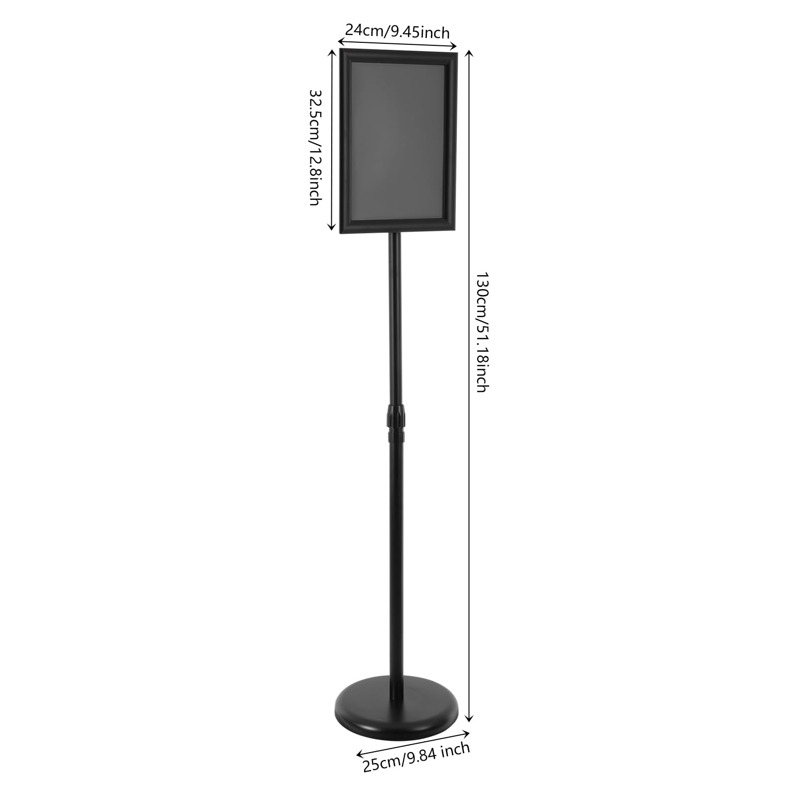 8 soportes para carteles DIN A4 para pantalla, soporte ajustable para carteles, soporte de póster para mesa, soporte de metal reutilizable para tiendas, restaurantes y publicidad