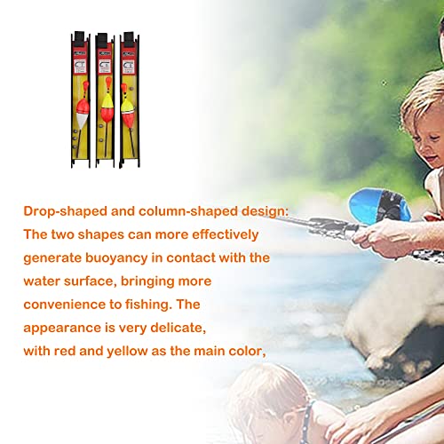 6 Stück Fishing Posen Set Angelposen Angeln Schwimmt Set Mit Senkblei, Angelschnur und Haken (5#, 7#, 9#) für… – Bild 6