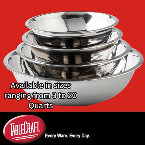 Tablecraft tazón mezclador acero inoxidable 13 quart miniatura 3