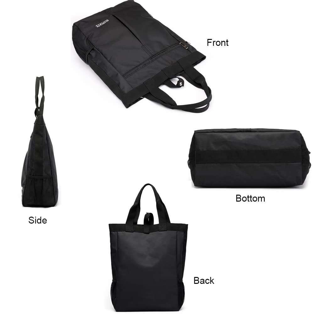 zhongningyifeng Sac à main pour homme Ordinateur portable A4 Imperméable et léger Sac à main supérieur pour affaires Voyage Travail Gym École