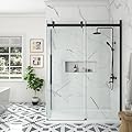 OVE Decors Bel Soft-Close Matte Black 3-Piece 32-in x 60-in x 81-in Base/Door Rectangular Corner Shower Kit