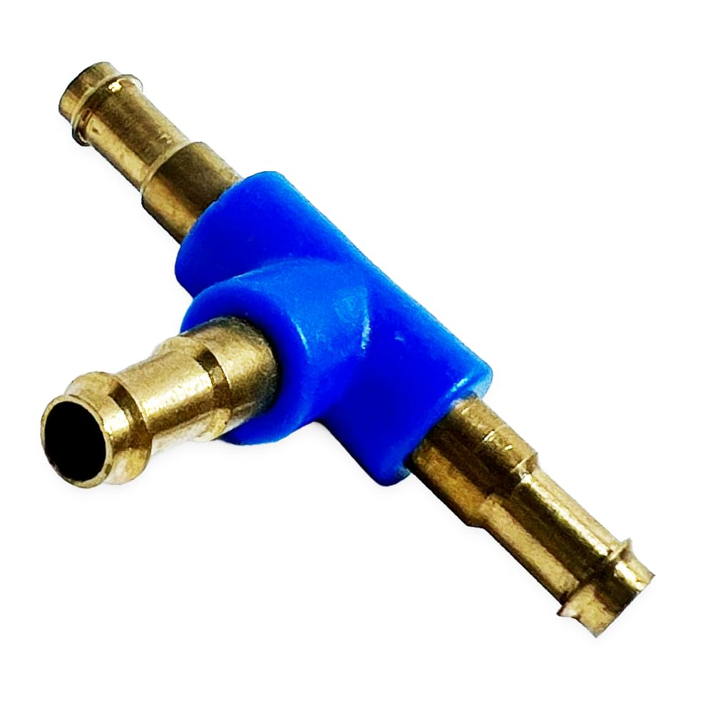 3 Stück T-Schlauchverbindung für Schlauch LW 6 - aus Messing - T-Schlauchstutzen