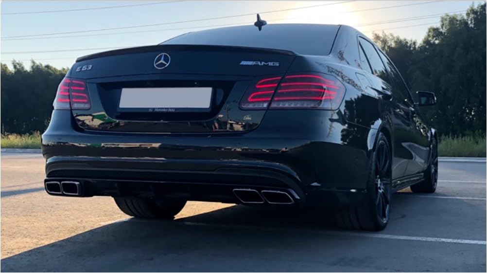 MpTuned MB W212 Spoiler posteriore nero lucido per bagagliaio classe E W212 2009-2016 anno modelli Performance Tuning Restyling