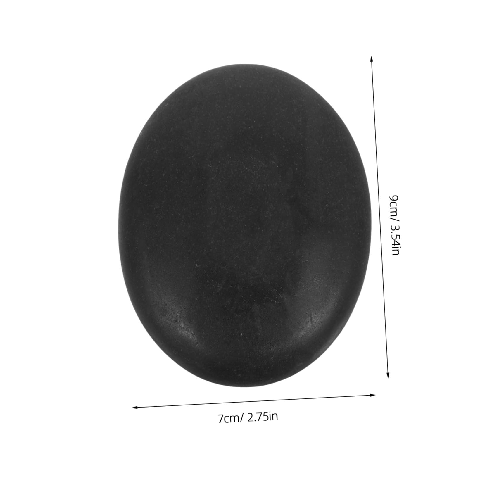4 Piedras De Masaje Calientes Para Spa Calentadores De Basalto Para Salón De Belleza Cuidado De Pies Color Negro