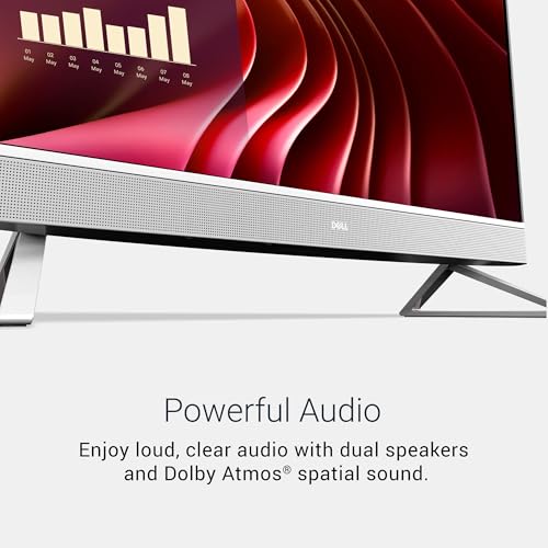 Image of Dell 23.8 inch All-in-One Desktop, FHD, Intel Core 5 120U, Windows 11 Home
