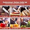 RAXCO Kitchen Knife Set-5 set of Knives,5 Kitchen Accessories-Fits for Apartment Flat condo,Cuchillo de cocina(Gray)