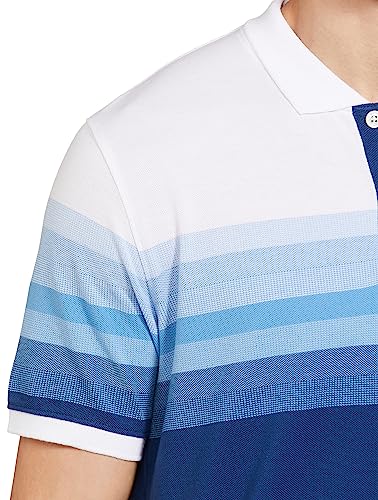 Image of Max Men's Half Sleeves Regular Fit Striped Polo T-Shirt
