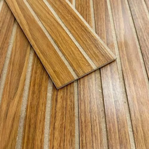 Kit Revestimentos Ripados Madeira Placa Painel decorativo MDF 45x...