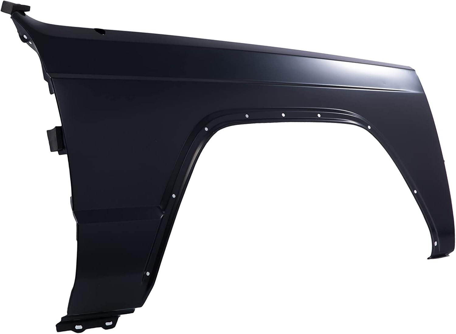 CarPartsDepot Front Quarter Panel Right Passenger Side Fender Compatible for Jeep Cherokee Comanche Wagoneer for Models W/Wheel Opening Molding Holes and W/O Antenna Hole Standard Cab 1984-1996