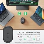 Acer Bluetooth Wireless Mouse, BT5.2 & 2.4Ghz Computer Mouse for Laptop with USB Receiver, Portable Anti-Slip Cordless Mouse, 3 Adjustable DPI USB Mice for MacBook Neo(A18 Pro), Microsoft, Chromebook